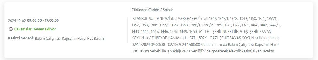 İstanbul'un 19 ilçesinde 8 saati bulacak elektrik kesintileri yaşanacak 4